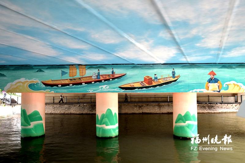 晉安河—光明港航線變身藝術(shù)長廊 24幅彩繪“橋畫”扮靚“水上福道”