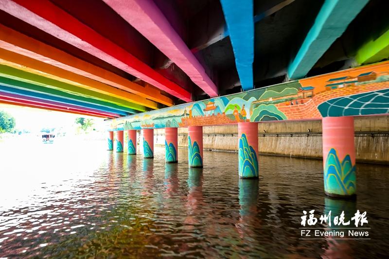 晉安河—光明港航線變身藝術(shù)長廊 24幅彩繪“橋畫”扮靚“水上福道”