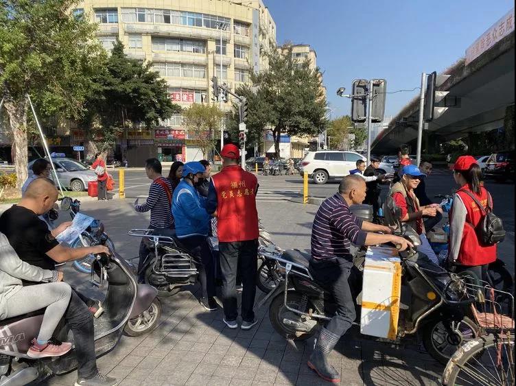 中心吹哨 部門報道 各方參與——晉安區開展交通安全文明實踐活動