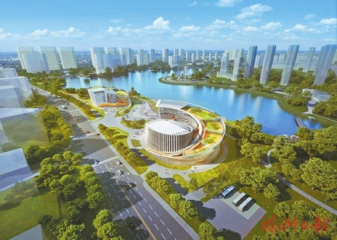 福州新添兩處文化地標  市群眾藝術館、市少兒圖書館新館主體結構封頂