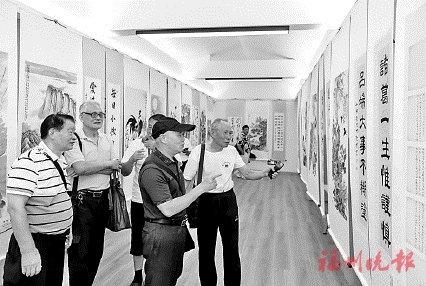 翰墨寄初心　喜迎二十大  象園街道舉辦書畫作品展