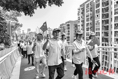 晉安區茉莉花生態廊道啟用  位于“雙金”步道起點，呈現“山舞銀蛇”夜景，串聯山、河、湖