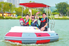 晉安湖游線試營業 投入120艘游船，將實現“河湖連通”