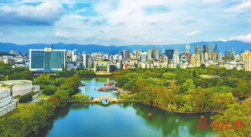 福州地鐵“環(huán)線通”系列報(bào)道14  坐上地鐵4號環(huán)線逛公園啦  沿途有花海公園、光明港公園、晉安公園和西湖公園