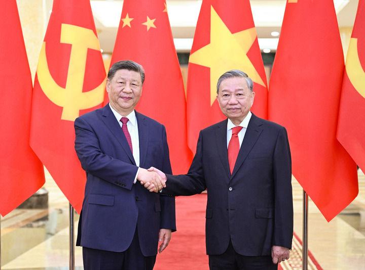 習近平同越共中央總書記蘇林會談