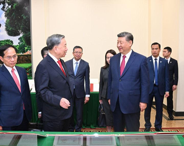 習近平同越共中央總書記蘇林會談