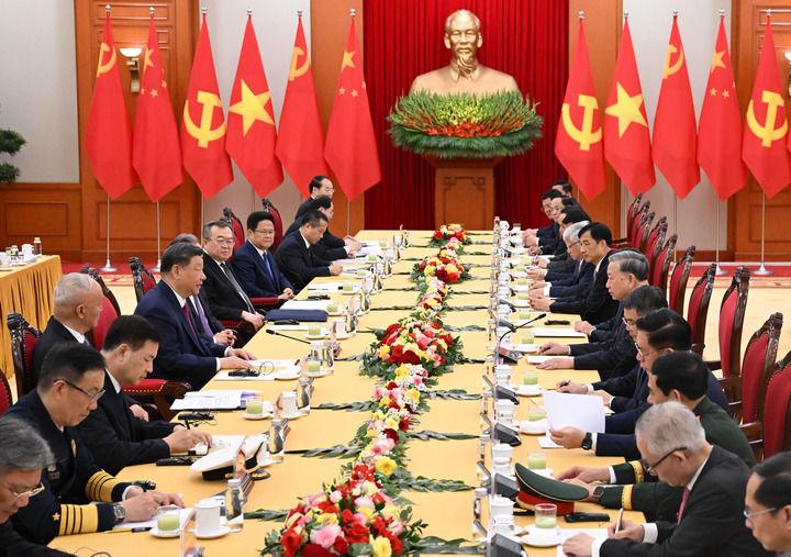 習近平同越共中央總書記蘇林會談