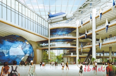 酷炫！福州科技館新館動(dòng)建
